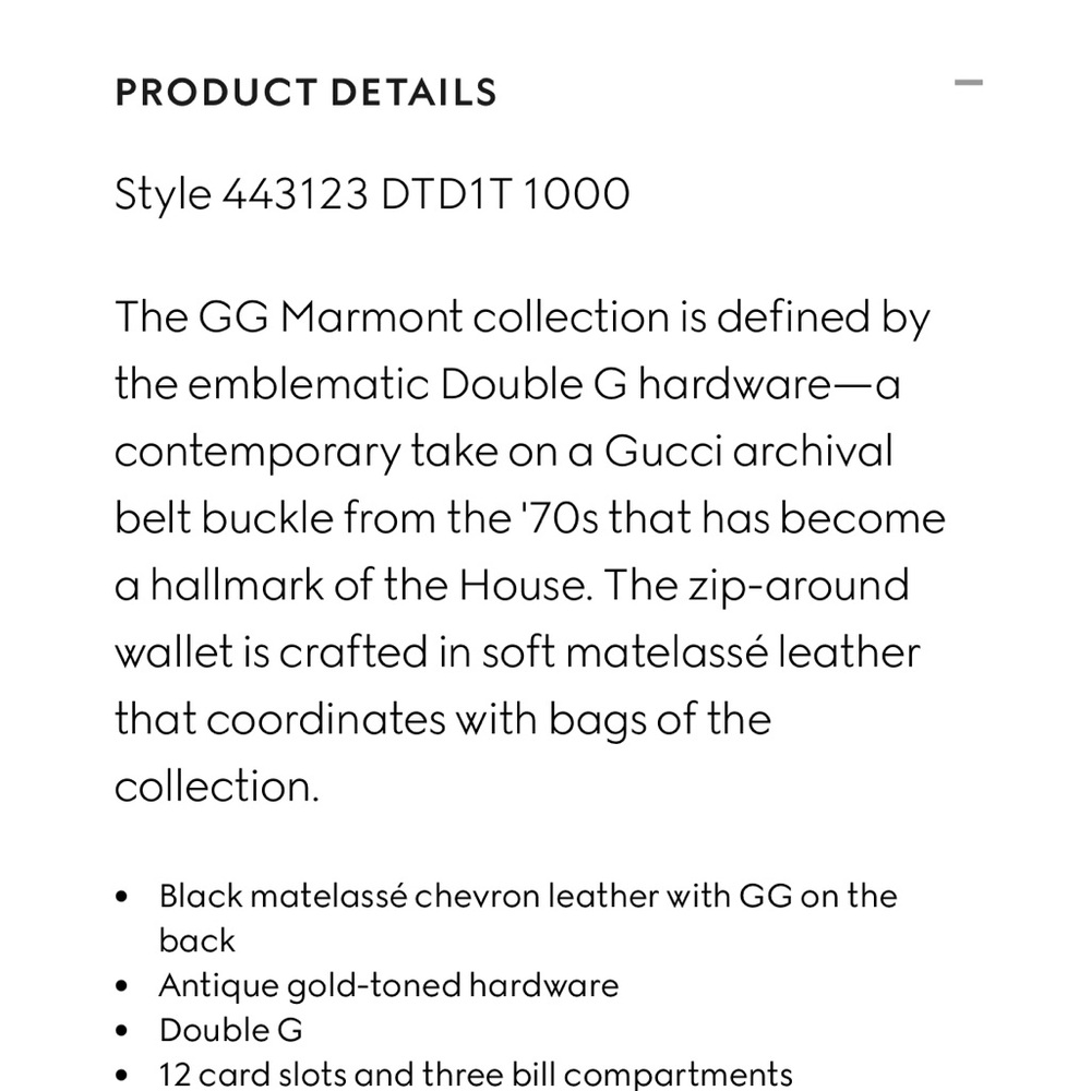 Gucci Marmont Calfskin Matelasse Zippy Wallet 🔥 - Picture 12 of 12